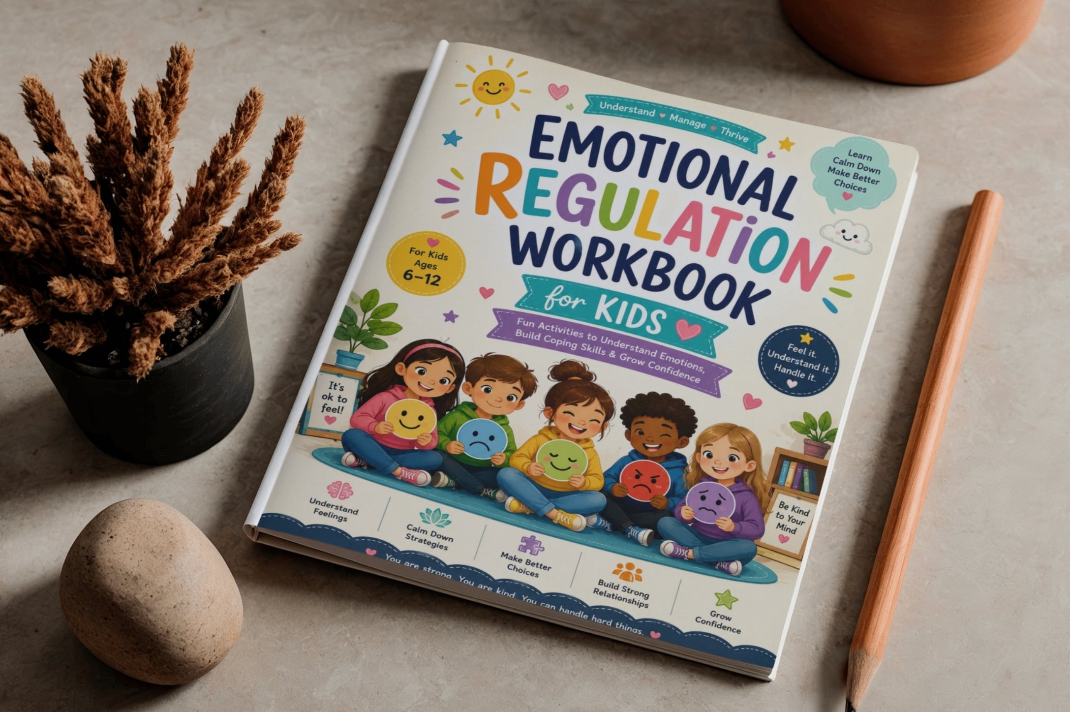 Emotional Regulation For Kids Workbook
