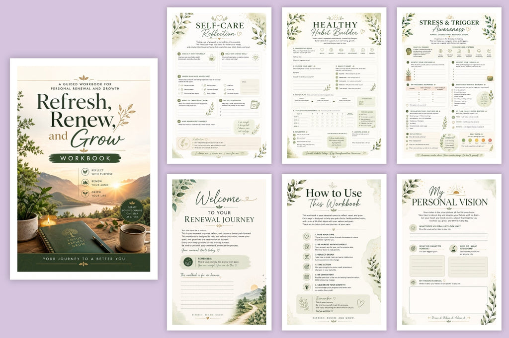 Refresh Renew And Grow Workbook