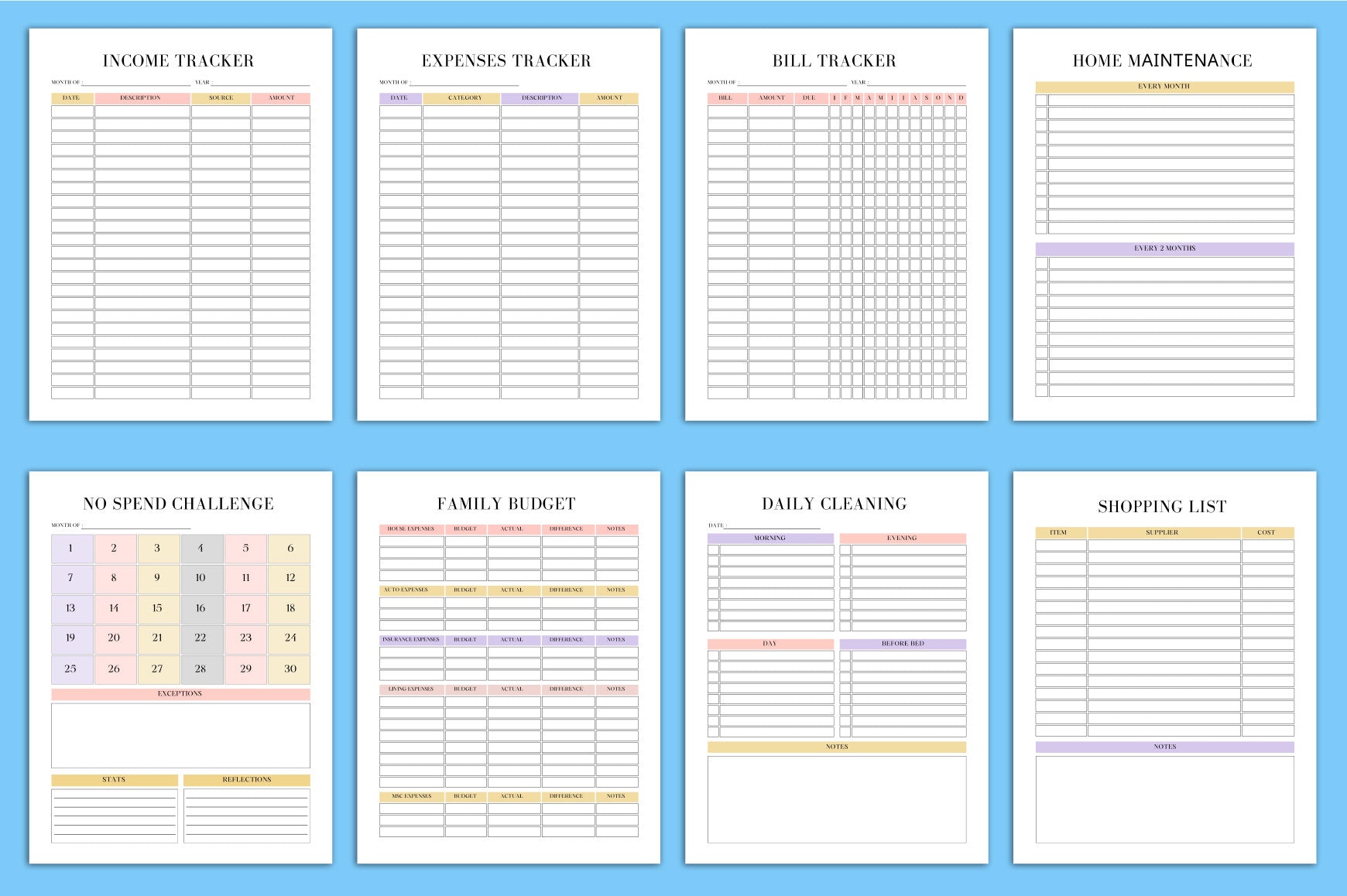 House Management Planner