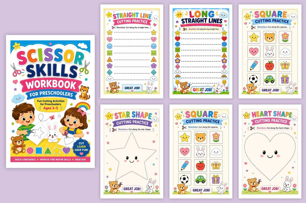 Scissor Skills For Preschoolers Workbook