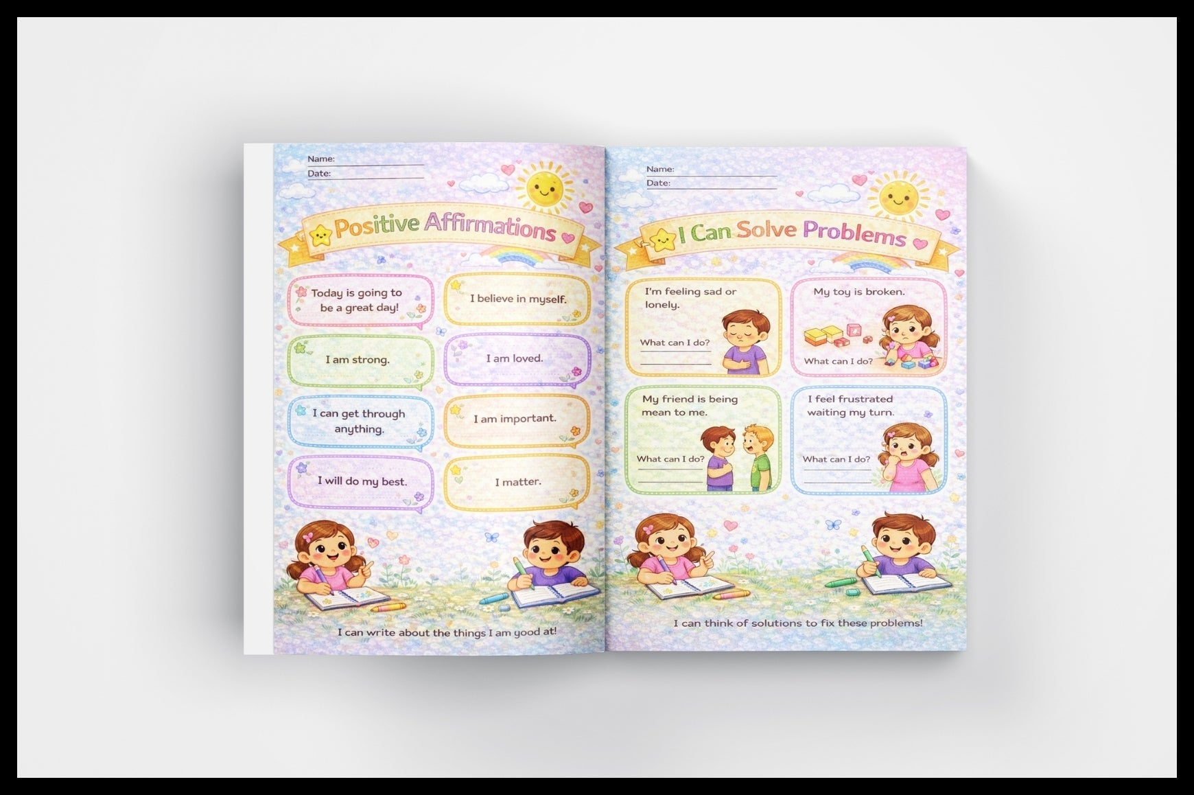 Kids' Self-Care Feelings Journal