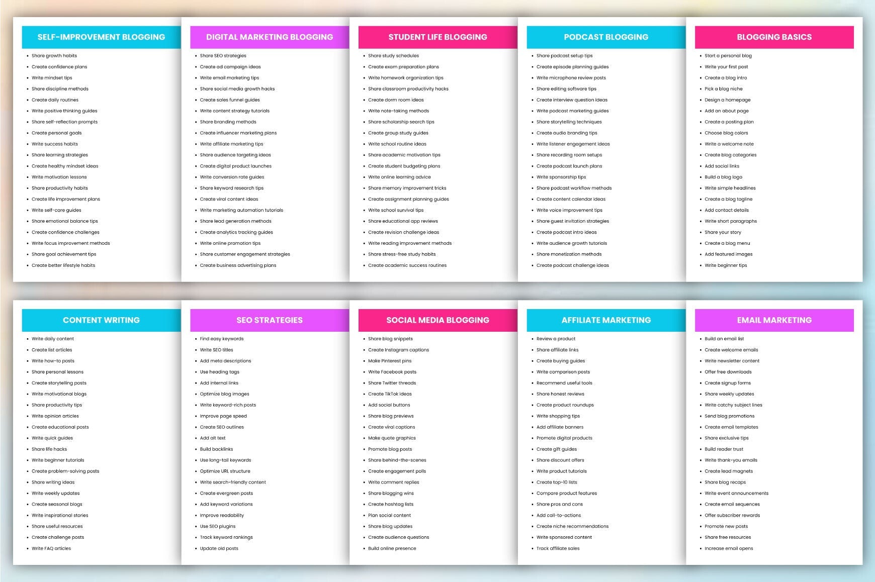 Blogging Prompts