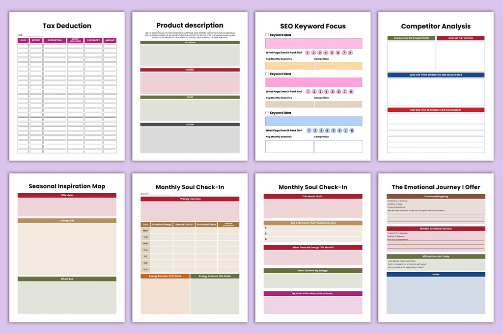 Soulful Content Creator Planner
