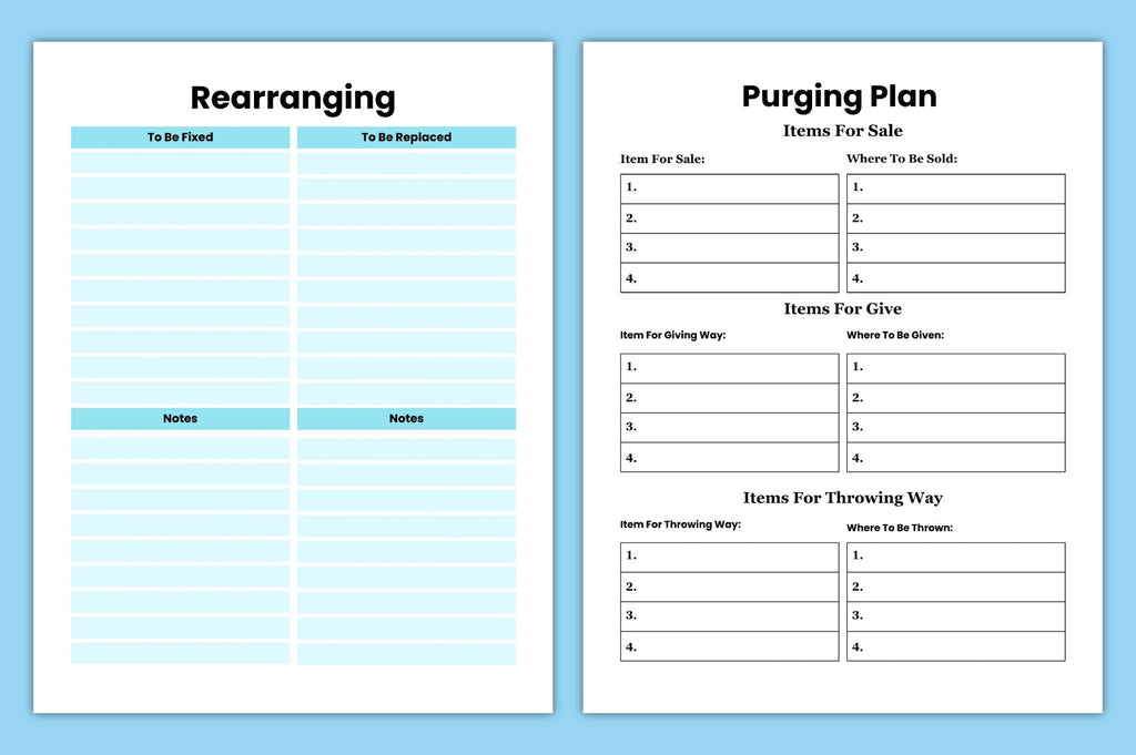 Decluttering Planner