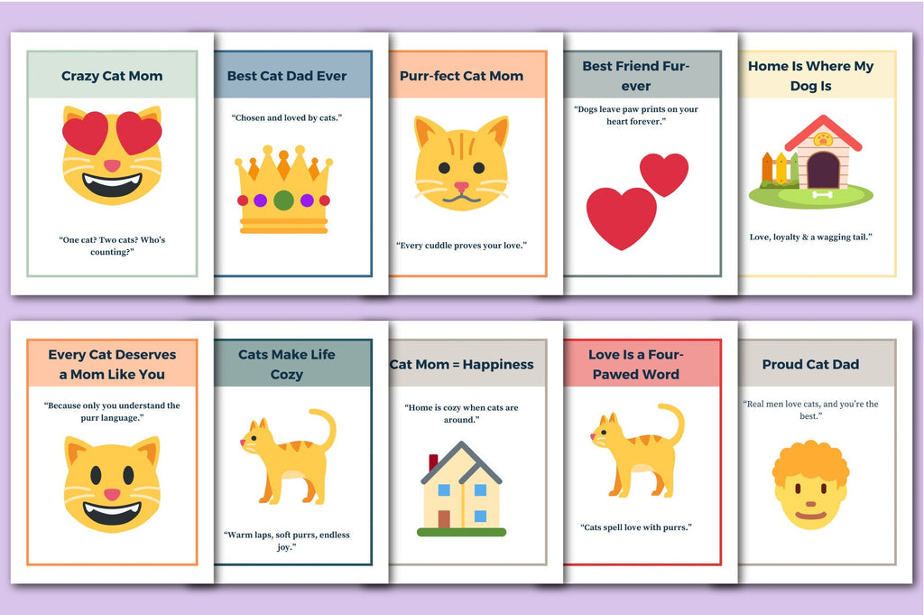 Pet Lovers: 40 Design Cards Collection