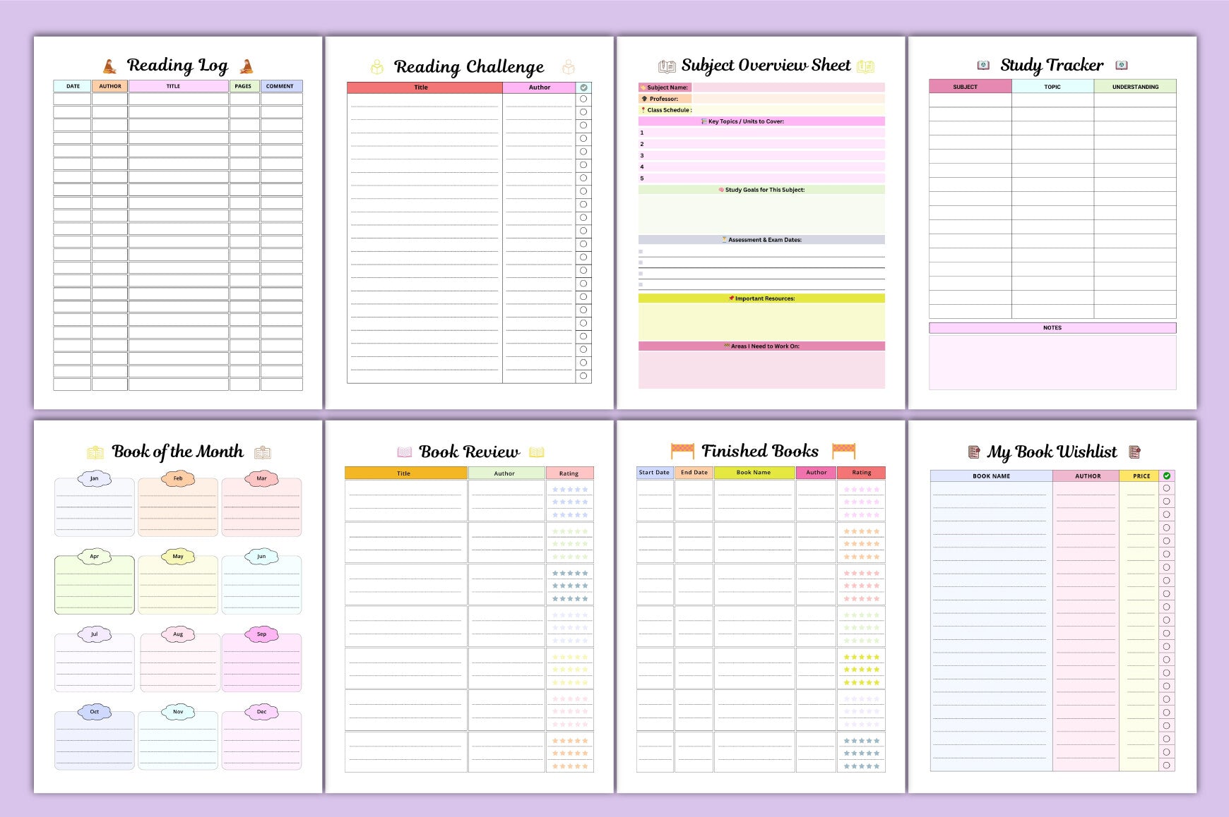 Study Glow Up Planner: Boost Your Academic Success