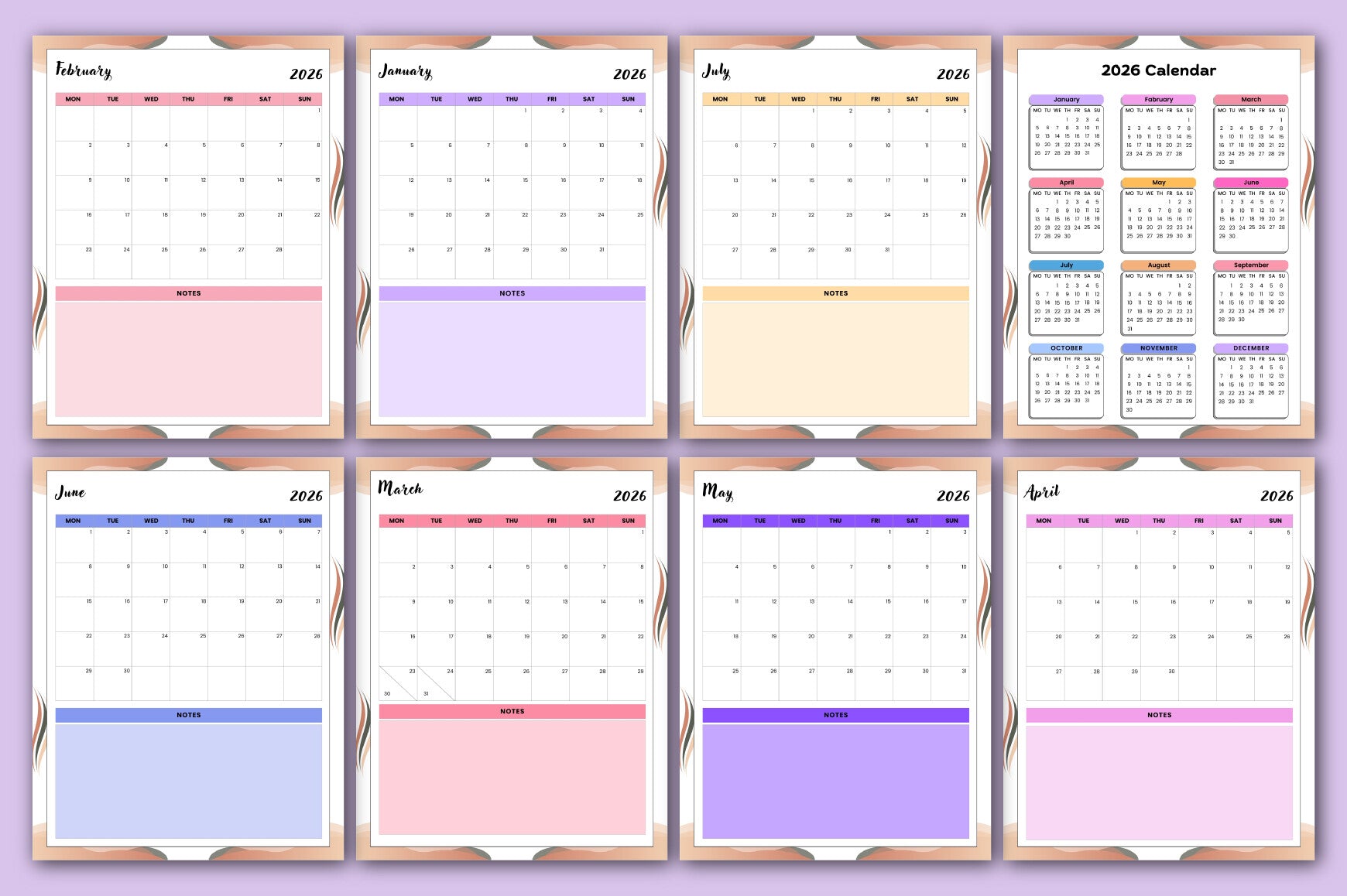 Home Cleaning Schedule Planner
