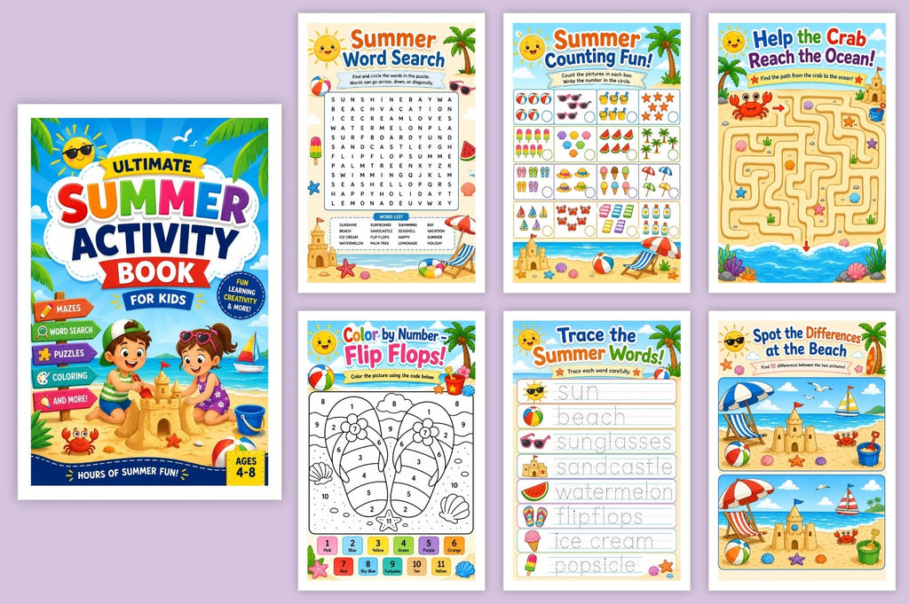 Summer Activity For Children Book