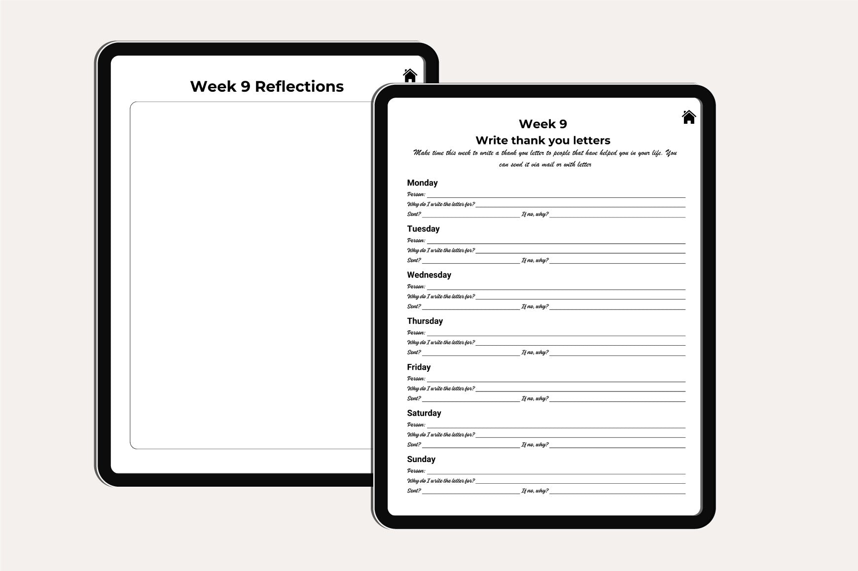 Week Growth Mindset Journal