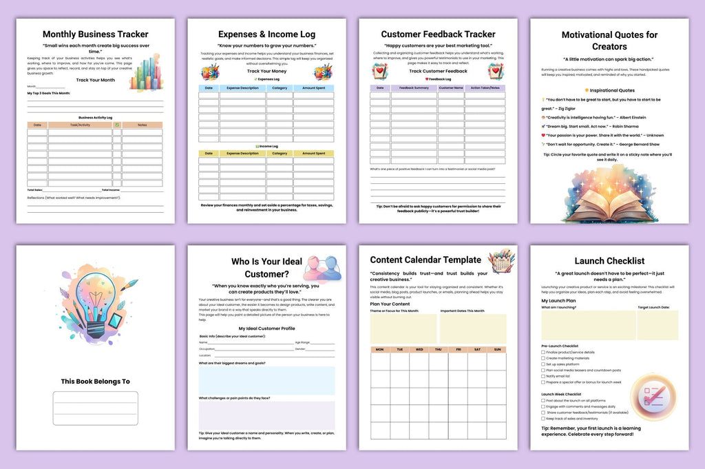 The Creative Business Guidebook Planner