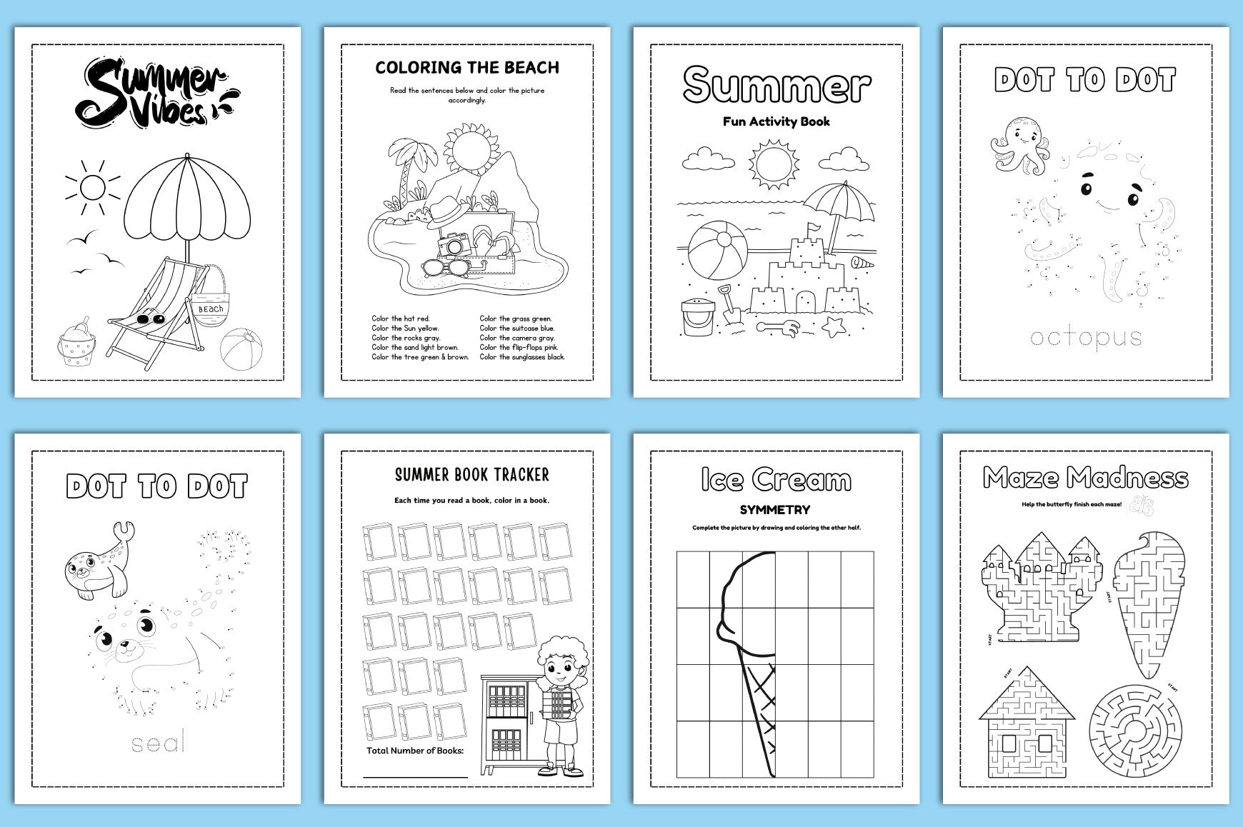Summer Kids Planner