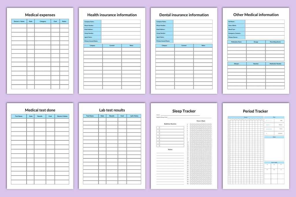 Medical Binder Planner for Organization