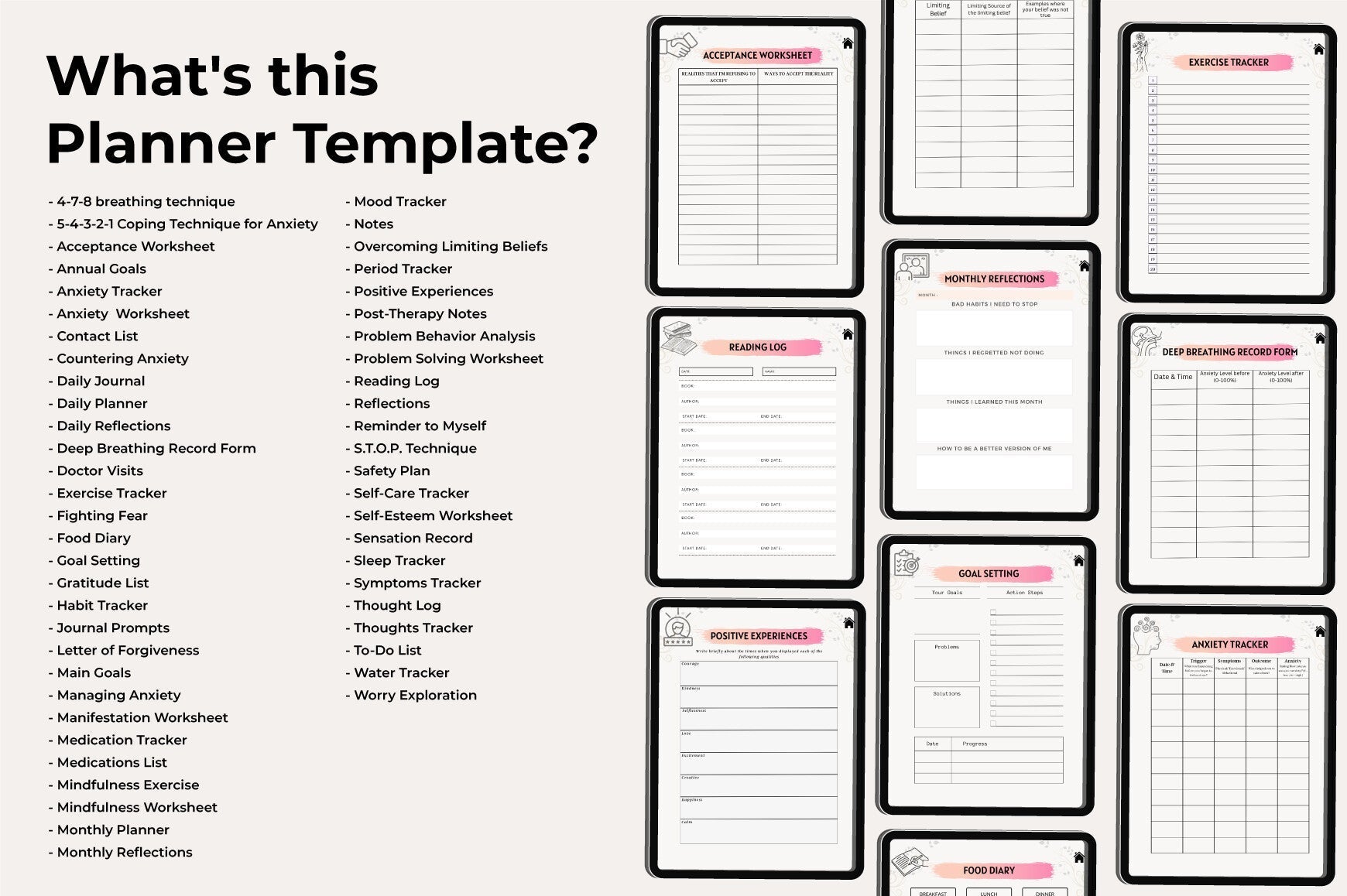 Mental Health Planner