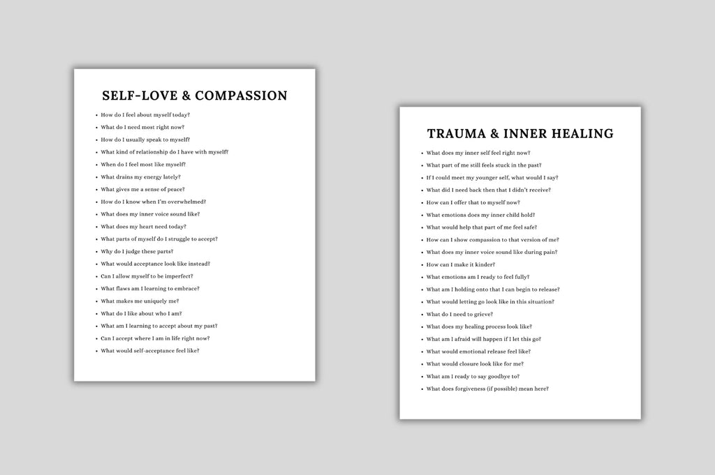 Healing Recovery Prompts