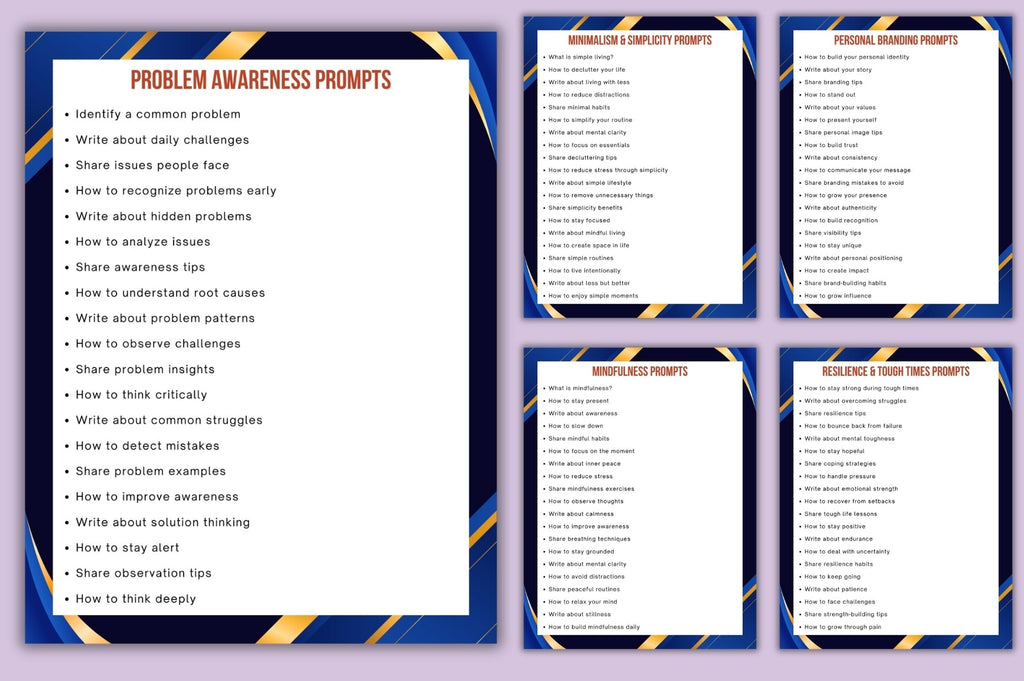 Blog and Post Ideas Prompts