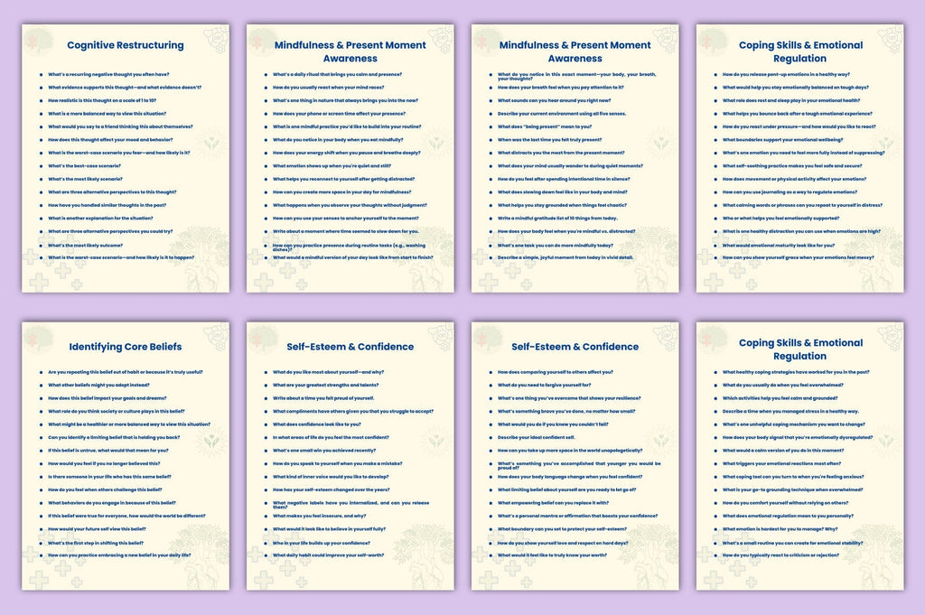 CBT for Healing and Growth Prompts