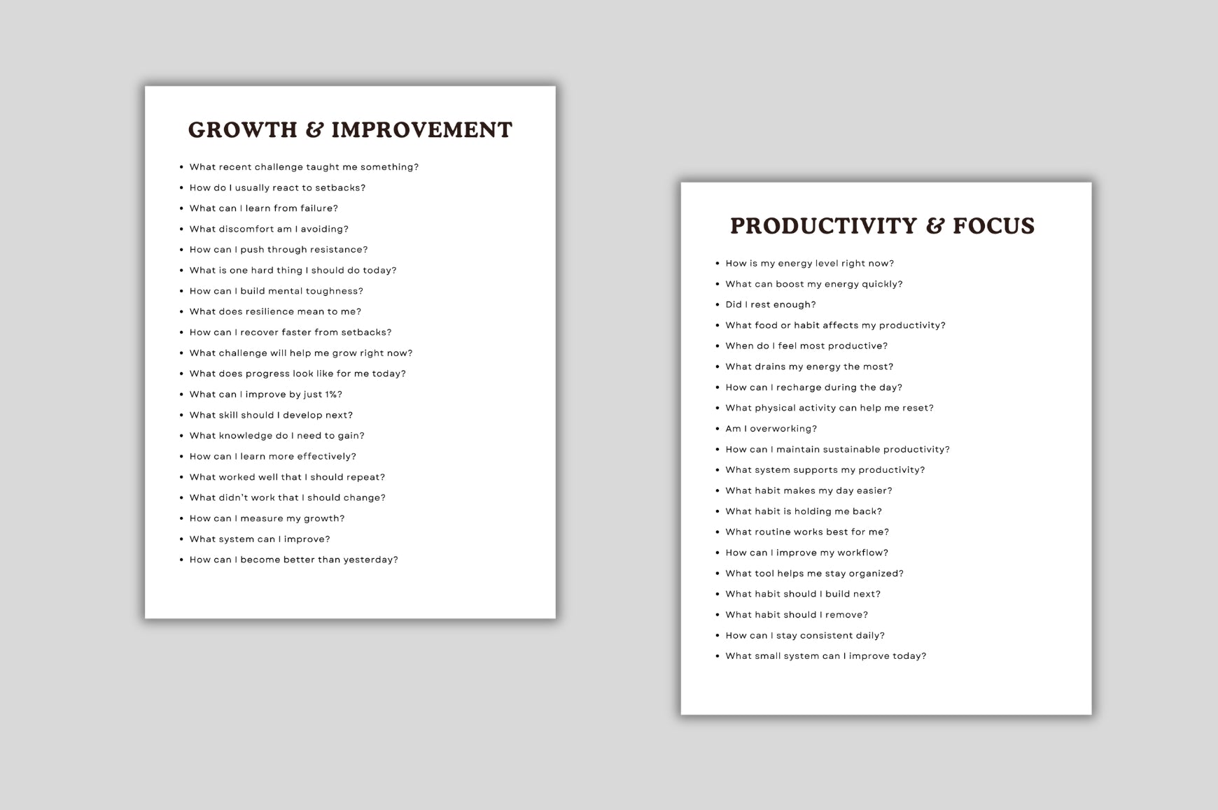 Daily Reflection Prompts