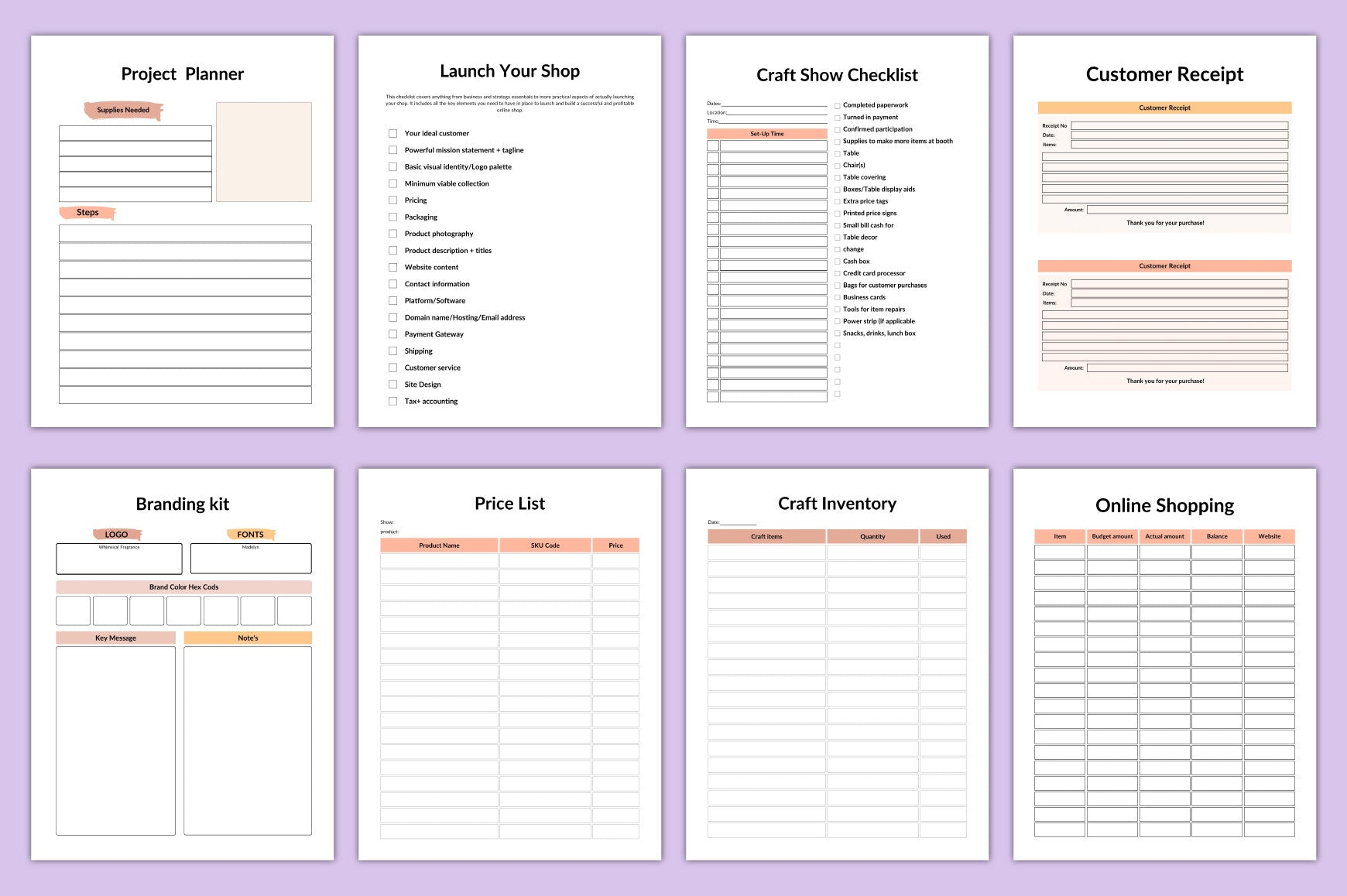 Craft Business Planner