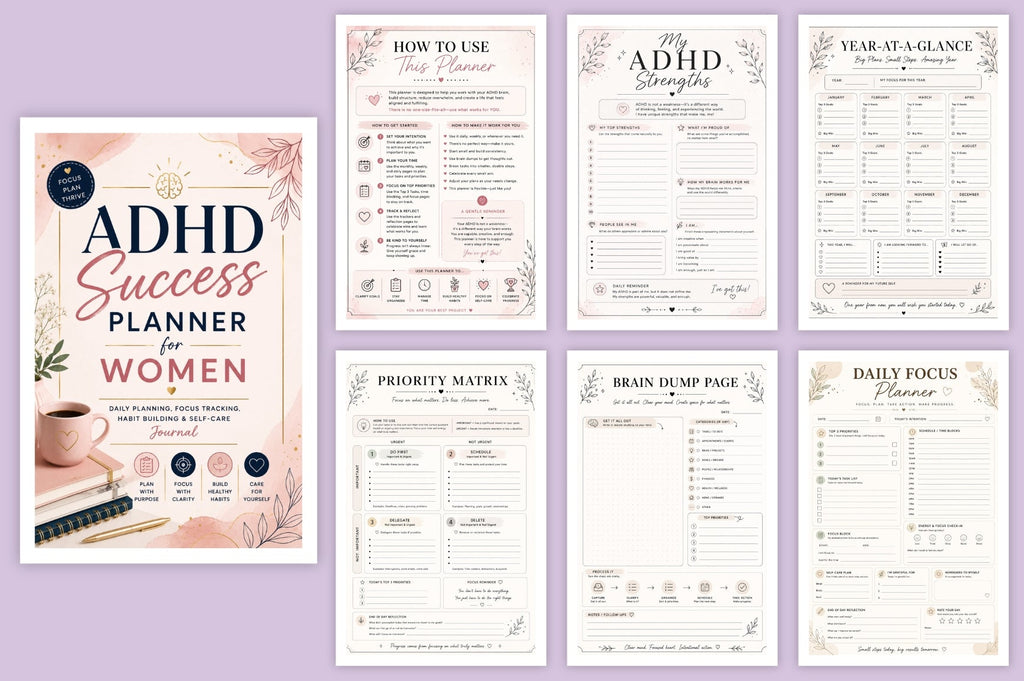 Adhd Success For Women Planner