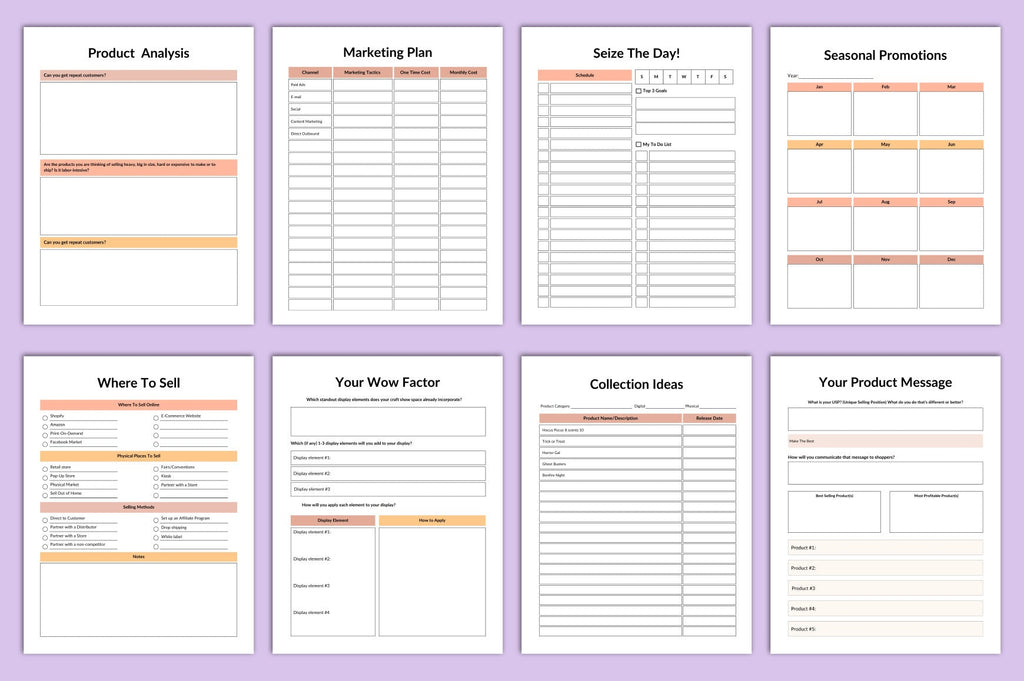 Craft Business Planner Guide