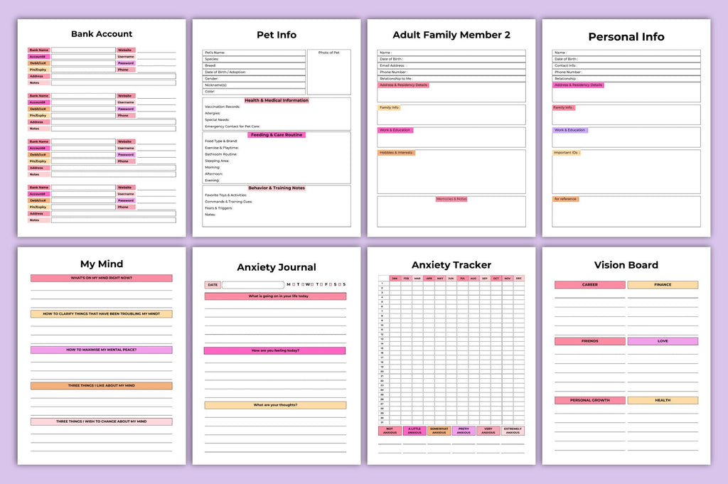 Emergency Binder Planner