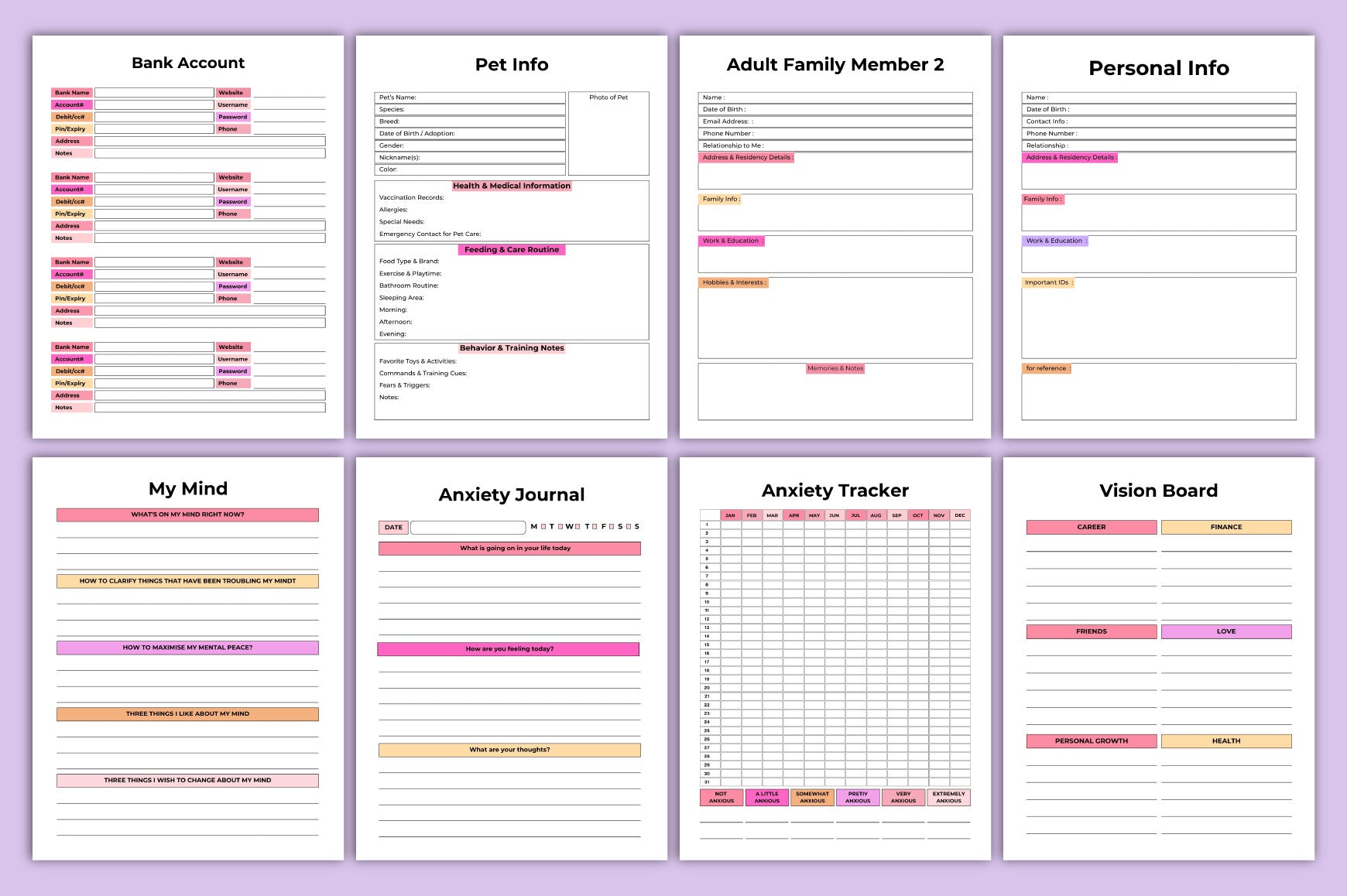 Emergency Binder Planner