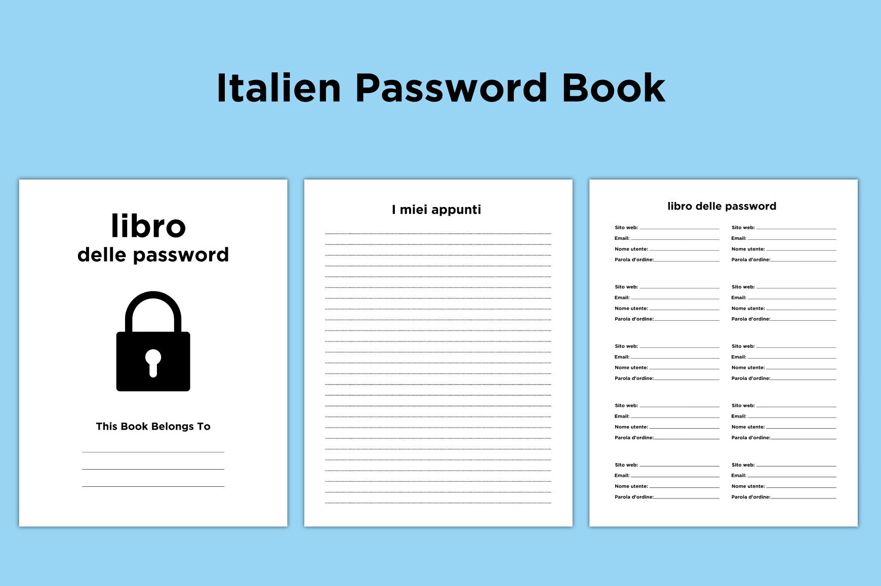 Password Journal