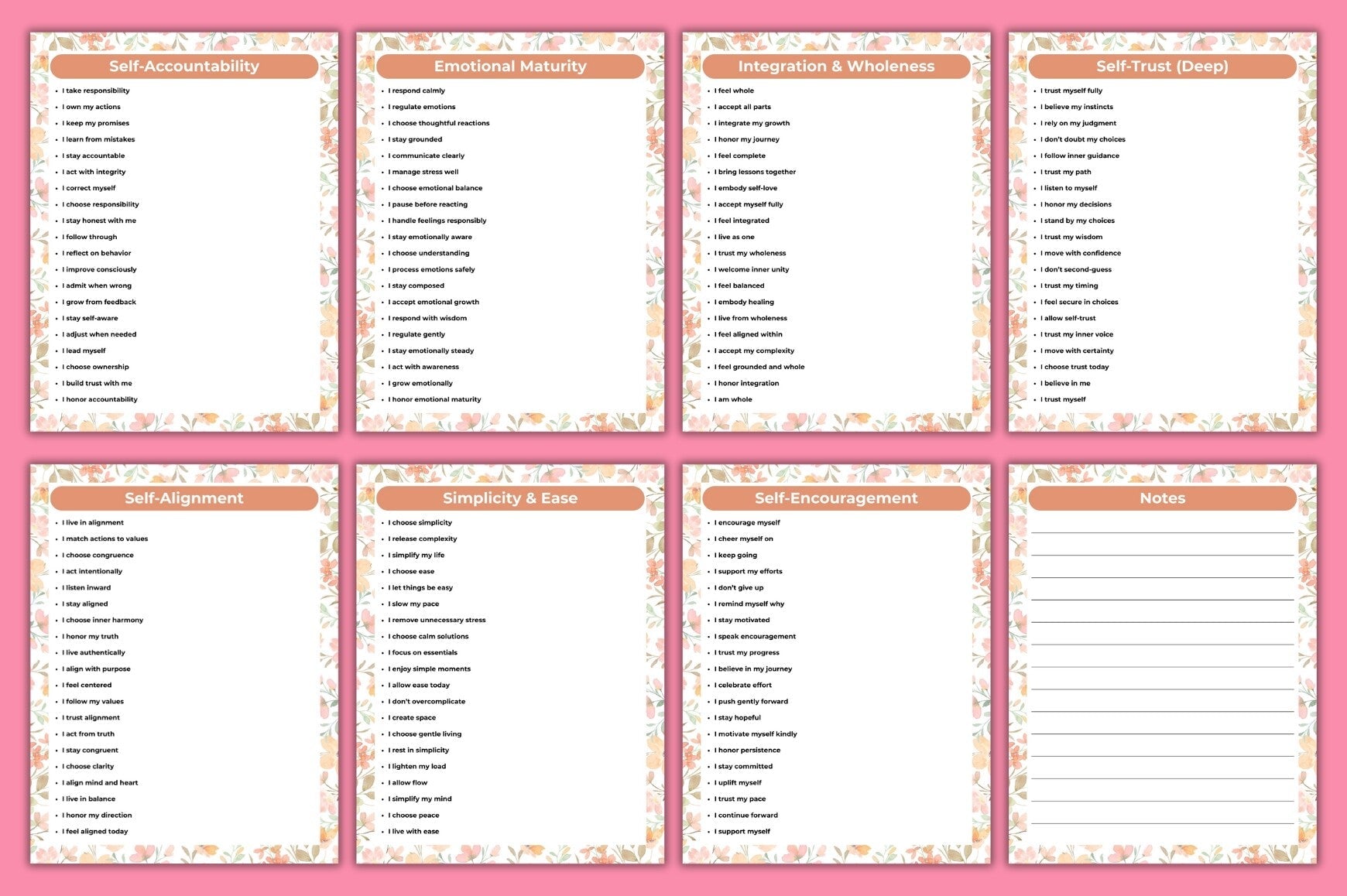 Daily Self-Love Writing Prompts