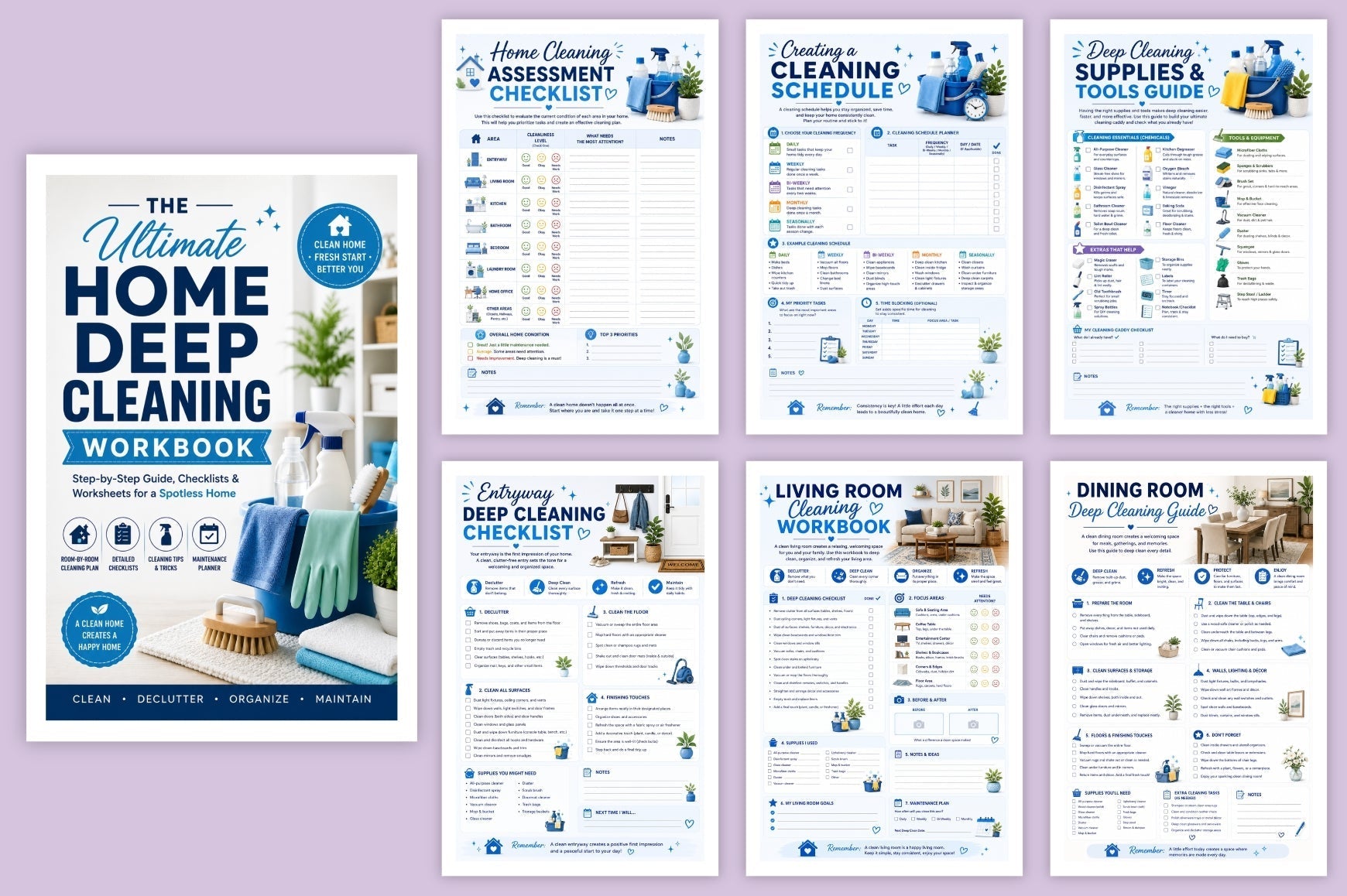 The Ultimate Home Deep Cleaning Workbook