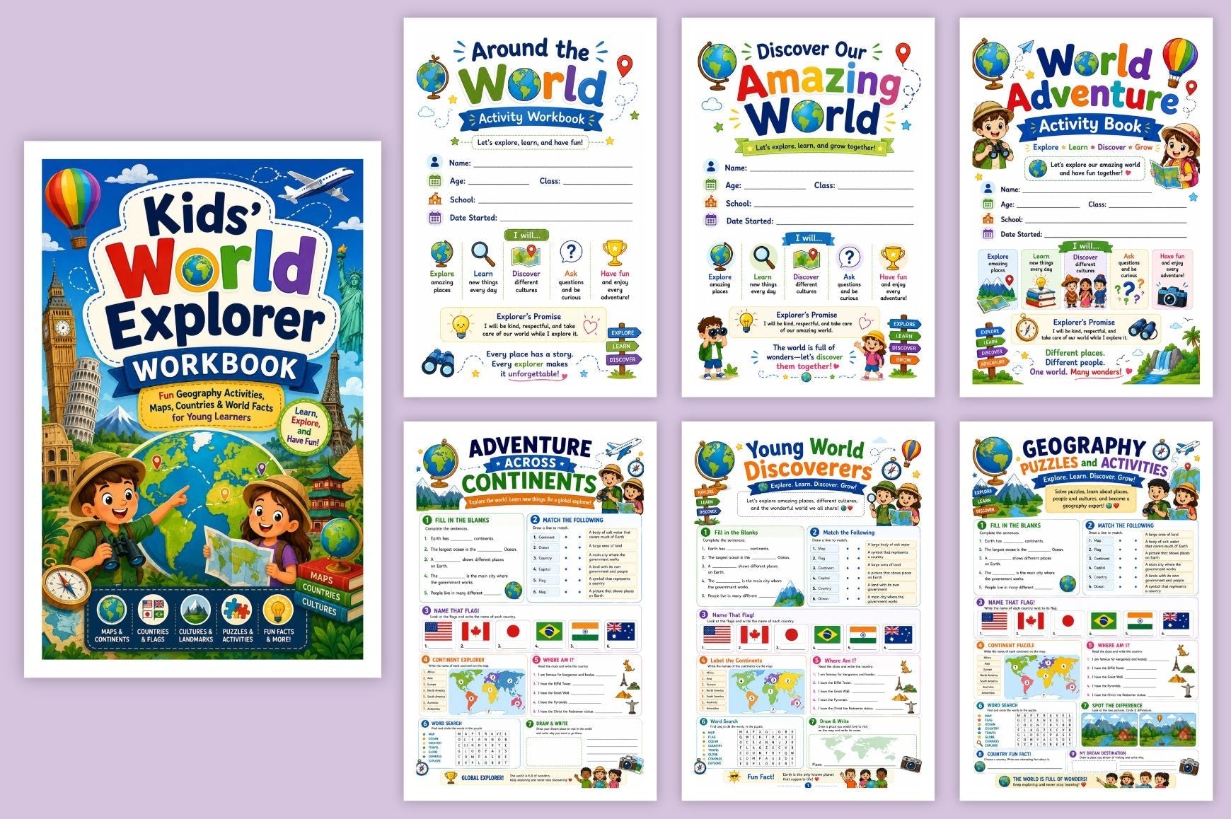 Kids World Explorer Workbook