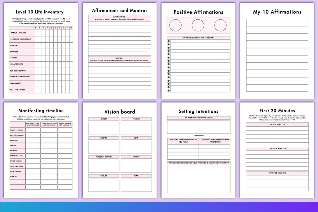Law of Attraction Planner for Manifestation Success