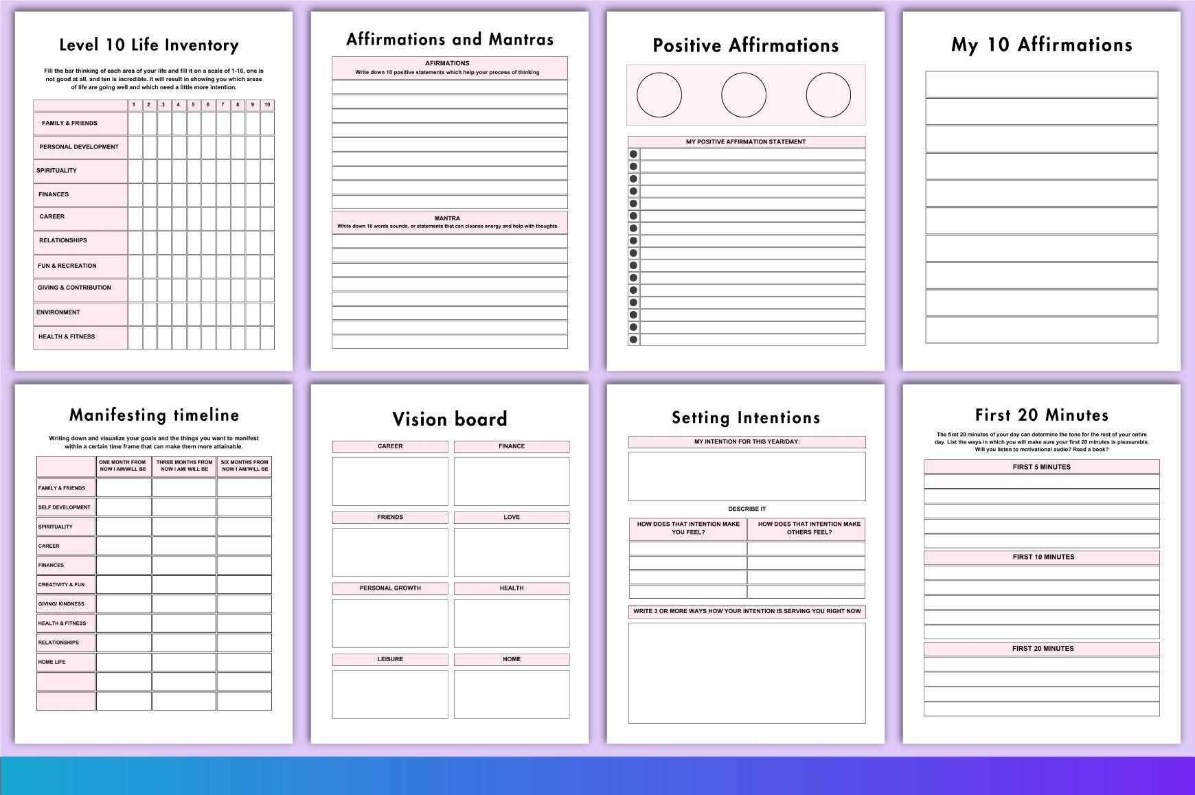 Law of Attraction Planner for Manifestation Success