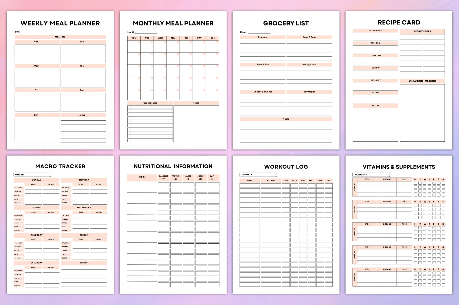 Fitness Meal Planner