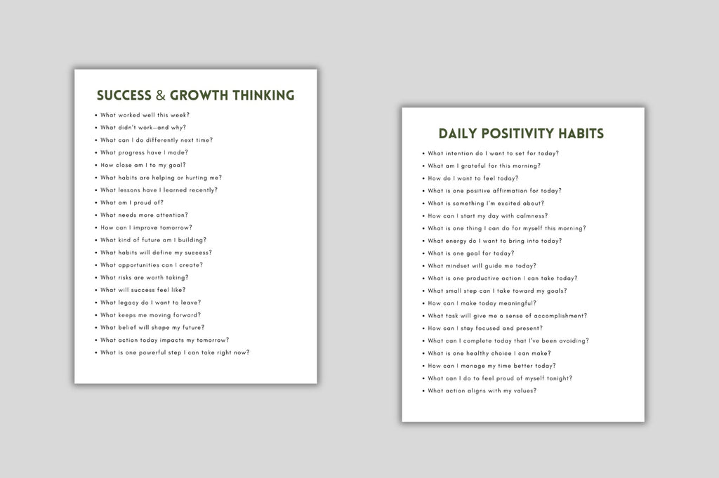Positive Thinking Prompts