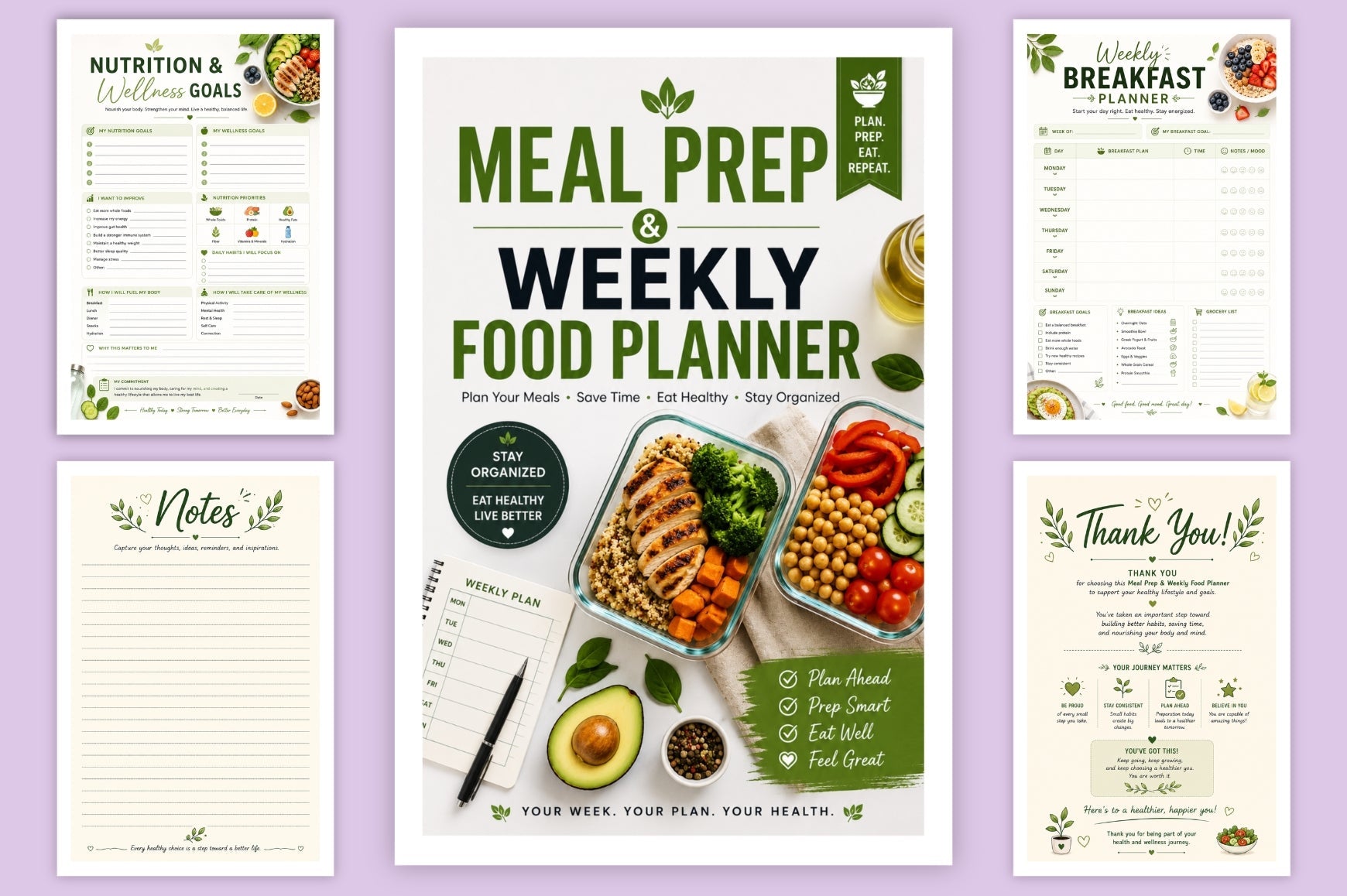 Meal Prep Weekly Food Planner