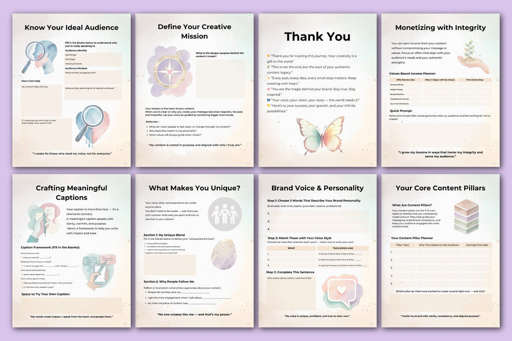 Content Creator Success Guide Planner