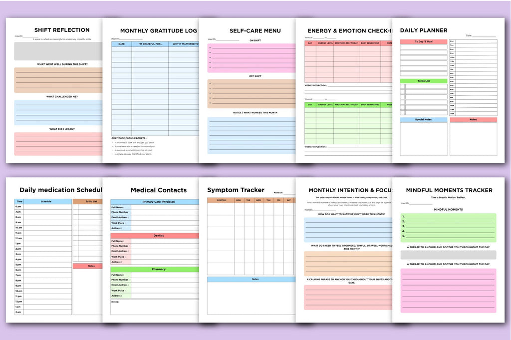 Mindful Nurses Planner