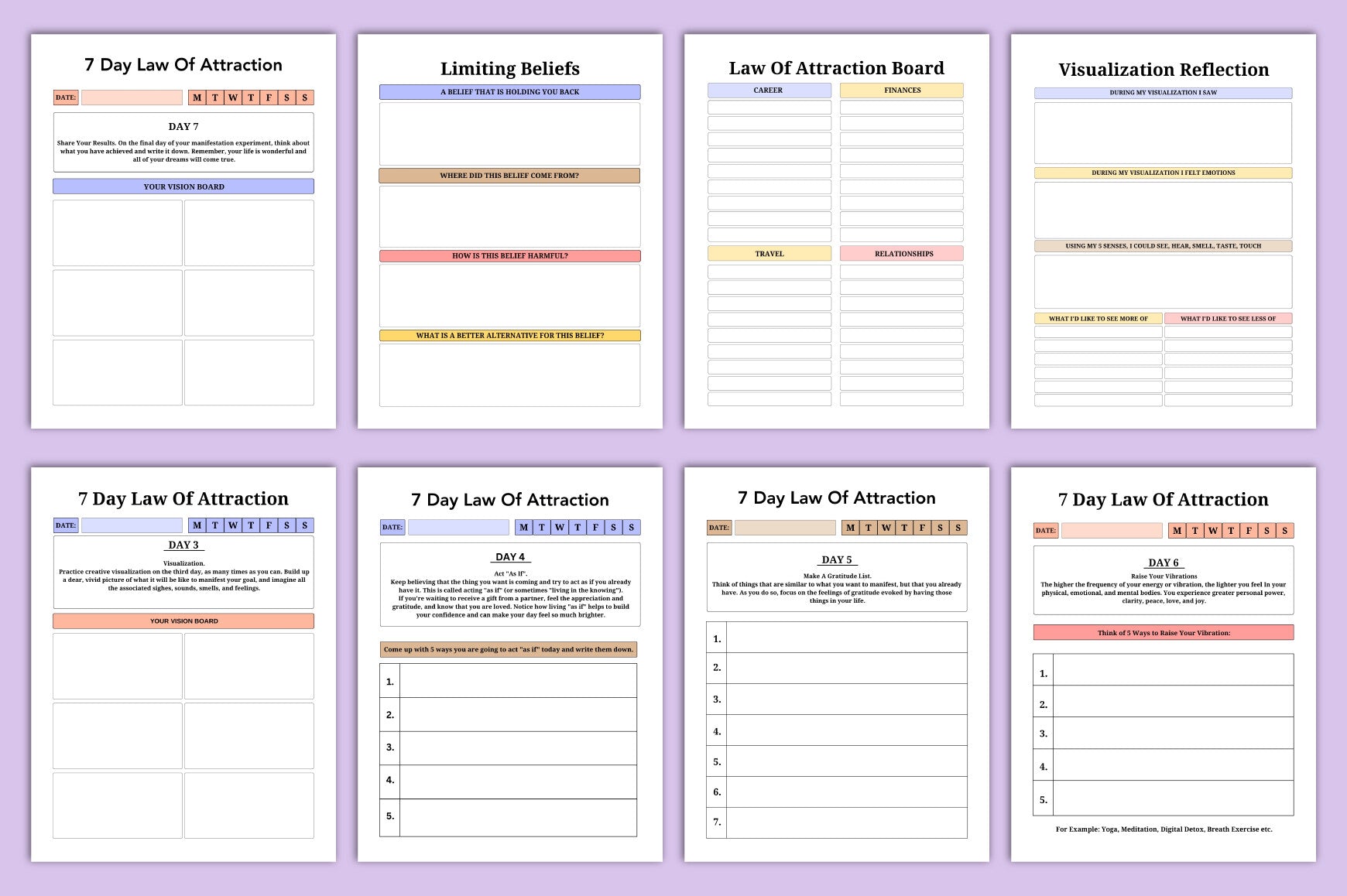 Law of Attraction Planner