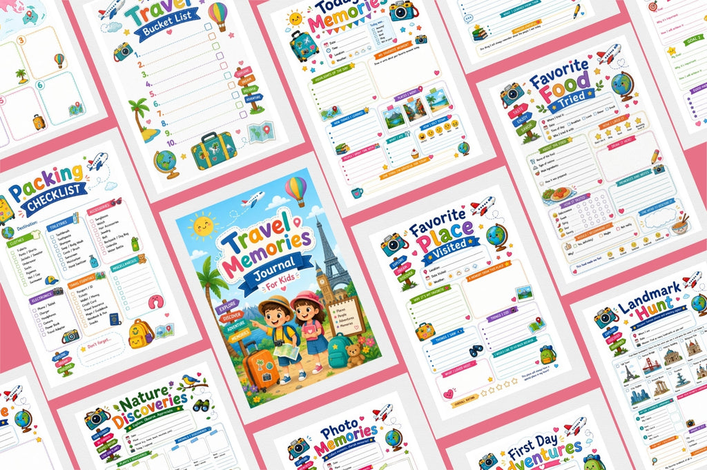 Travel Memories For Kids Journal