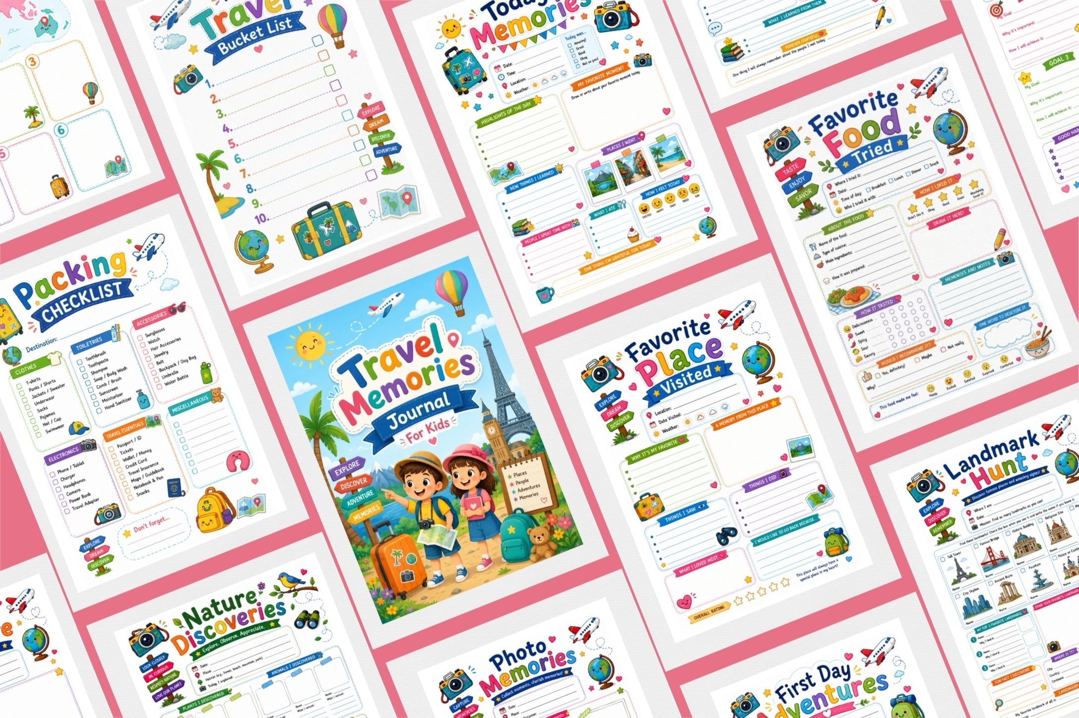 Travel Memories For Kids Journal