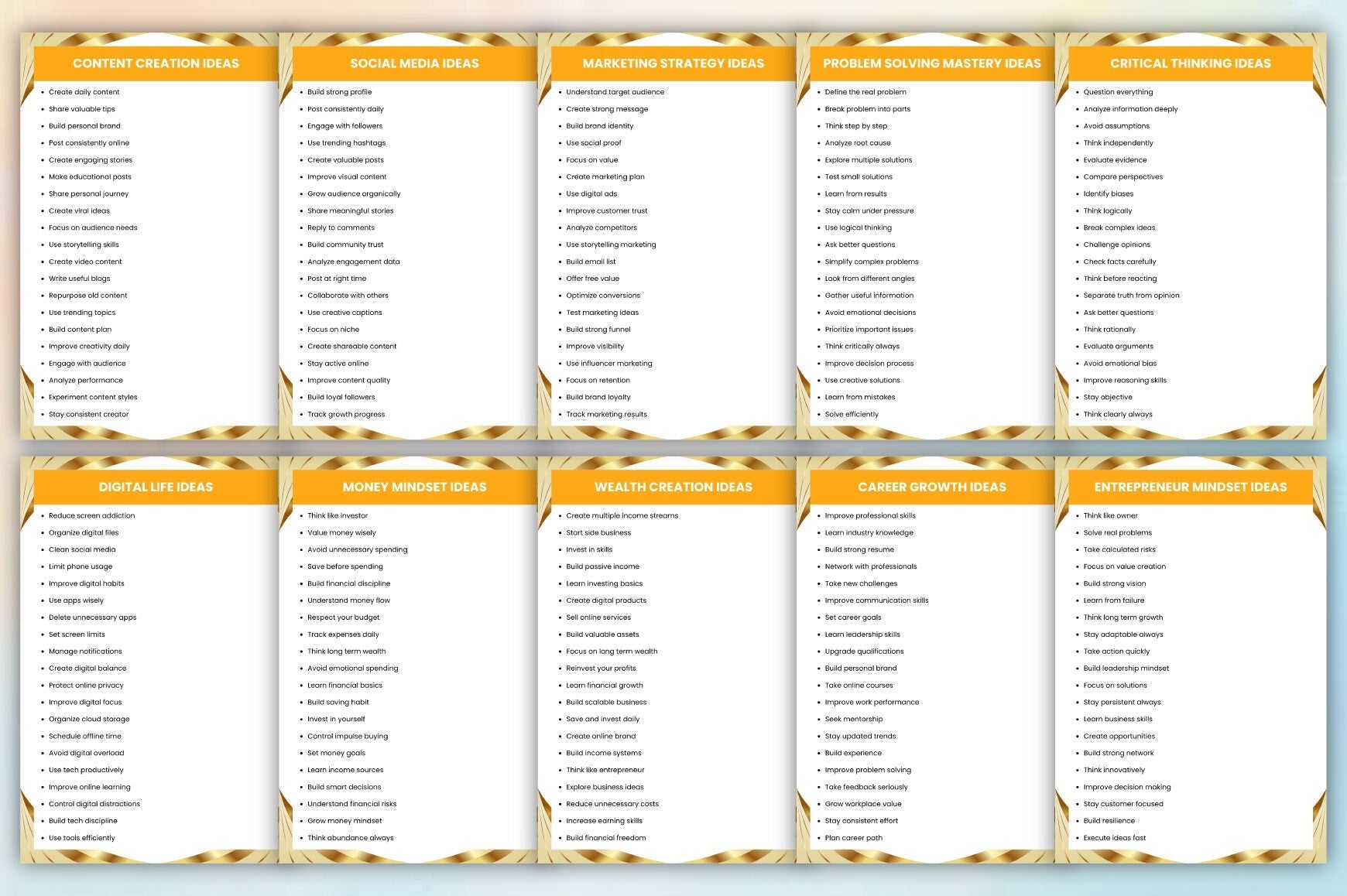 For Infinite Ideas Prompts