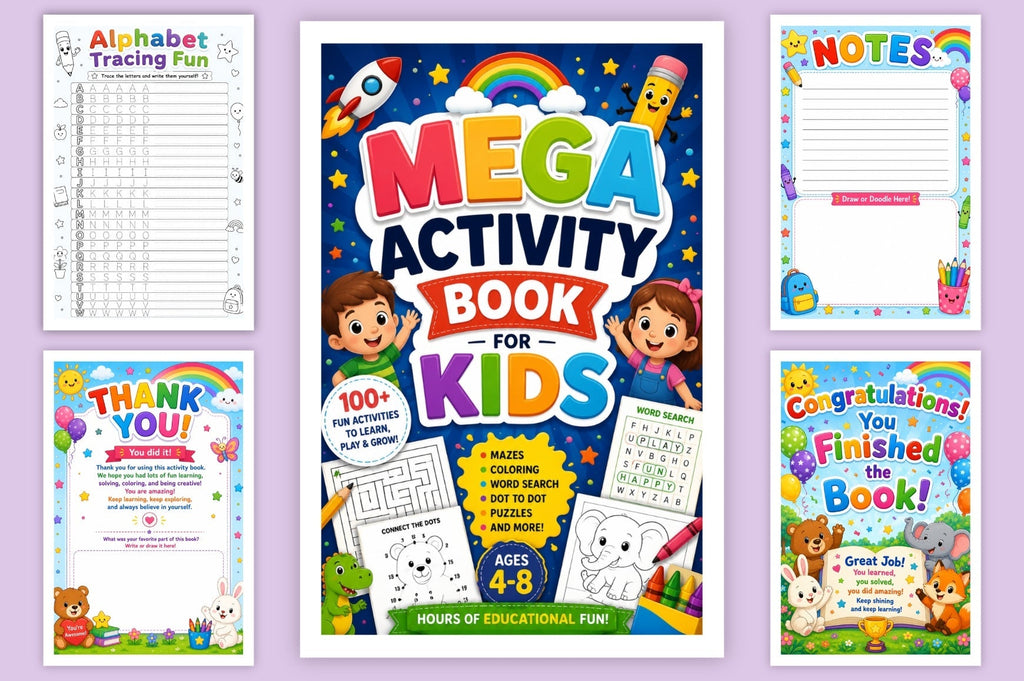 Mega Activity For Kids Book