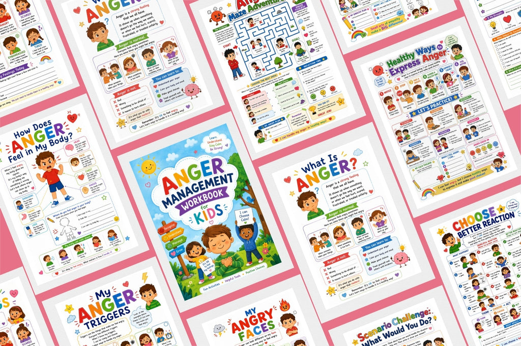 Anger Management For Kids Workbook