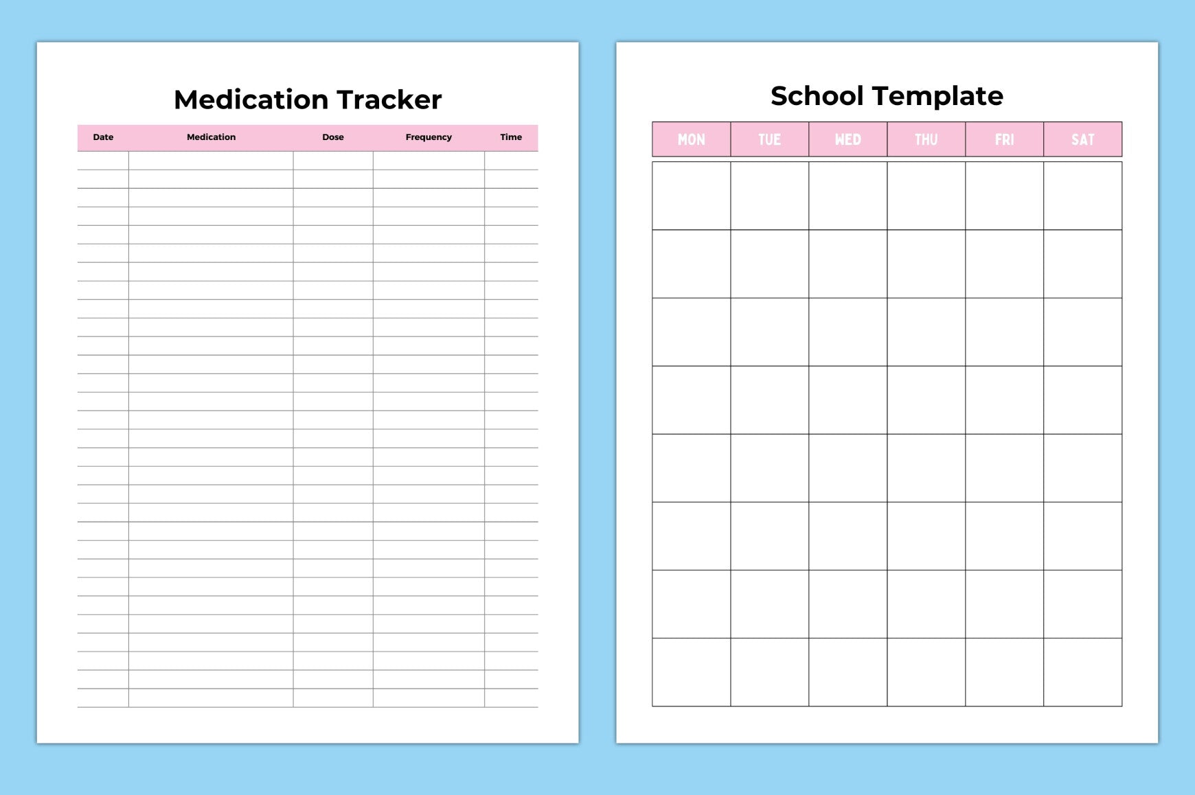 My Personal Templates Planner
