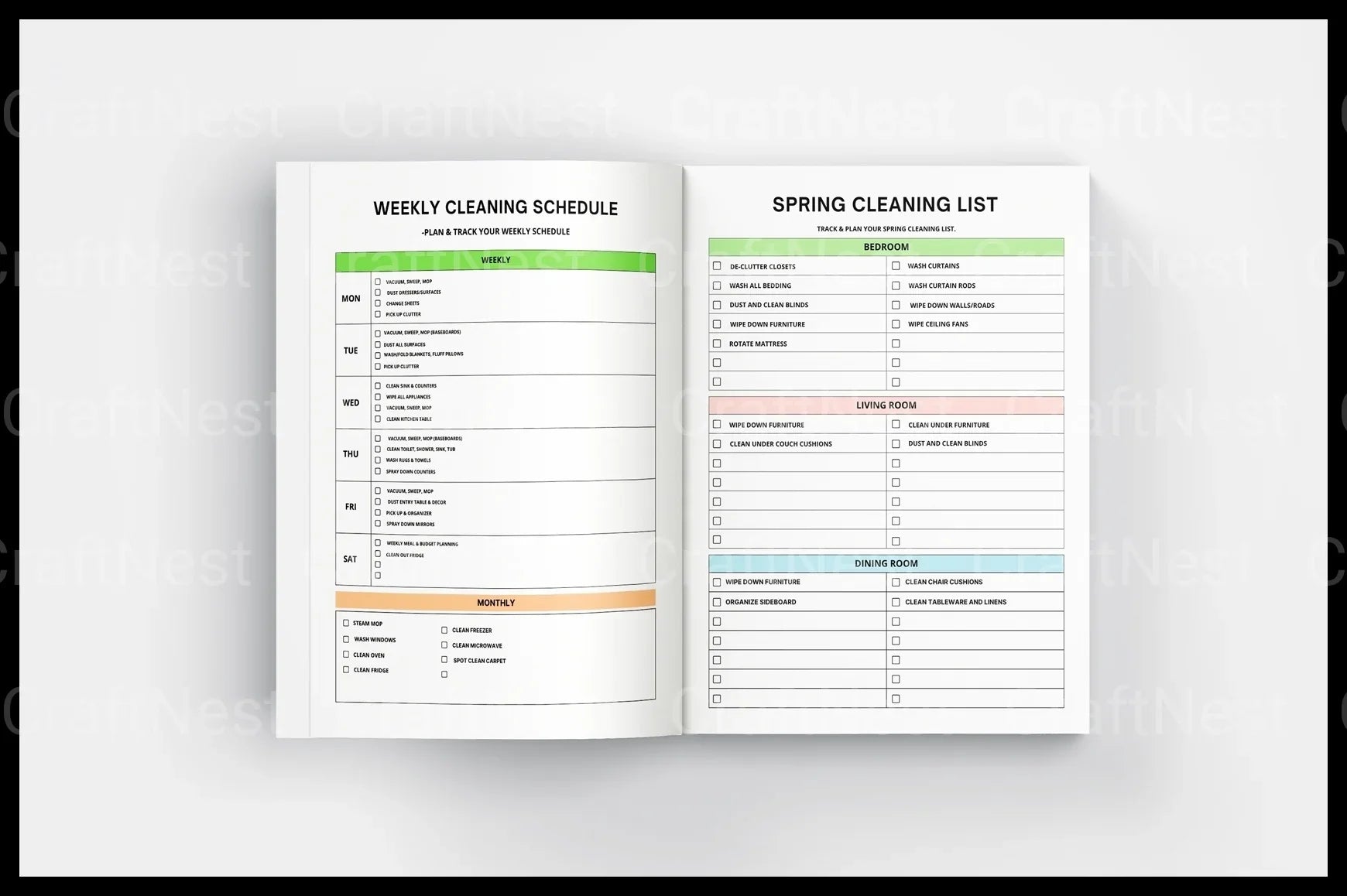 Effective ADHD Cleaning and Organization Tips printable household management worksheets