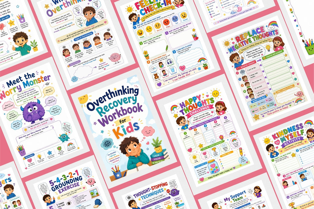 Overthinking Recovery For Kids Workbook