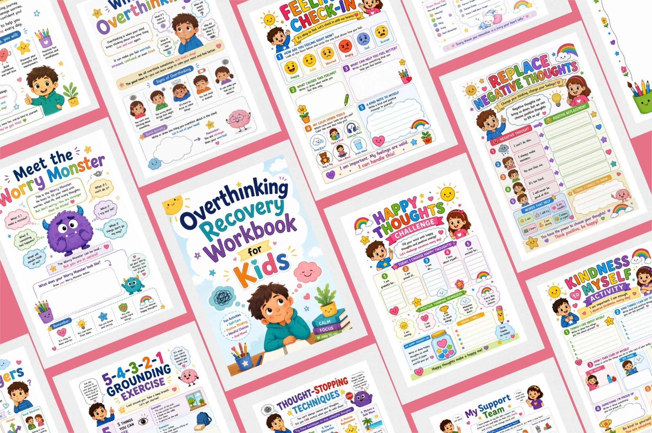 Overthinking Recovery For Kids Workbook