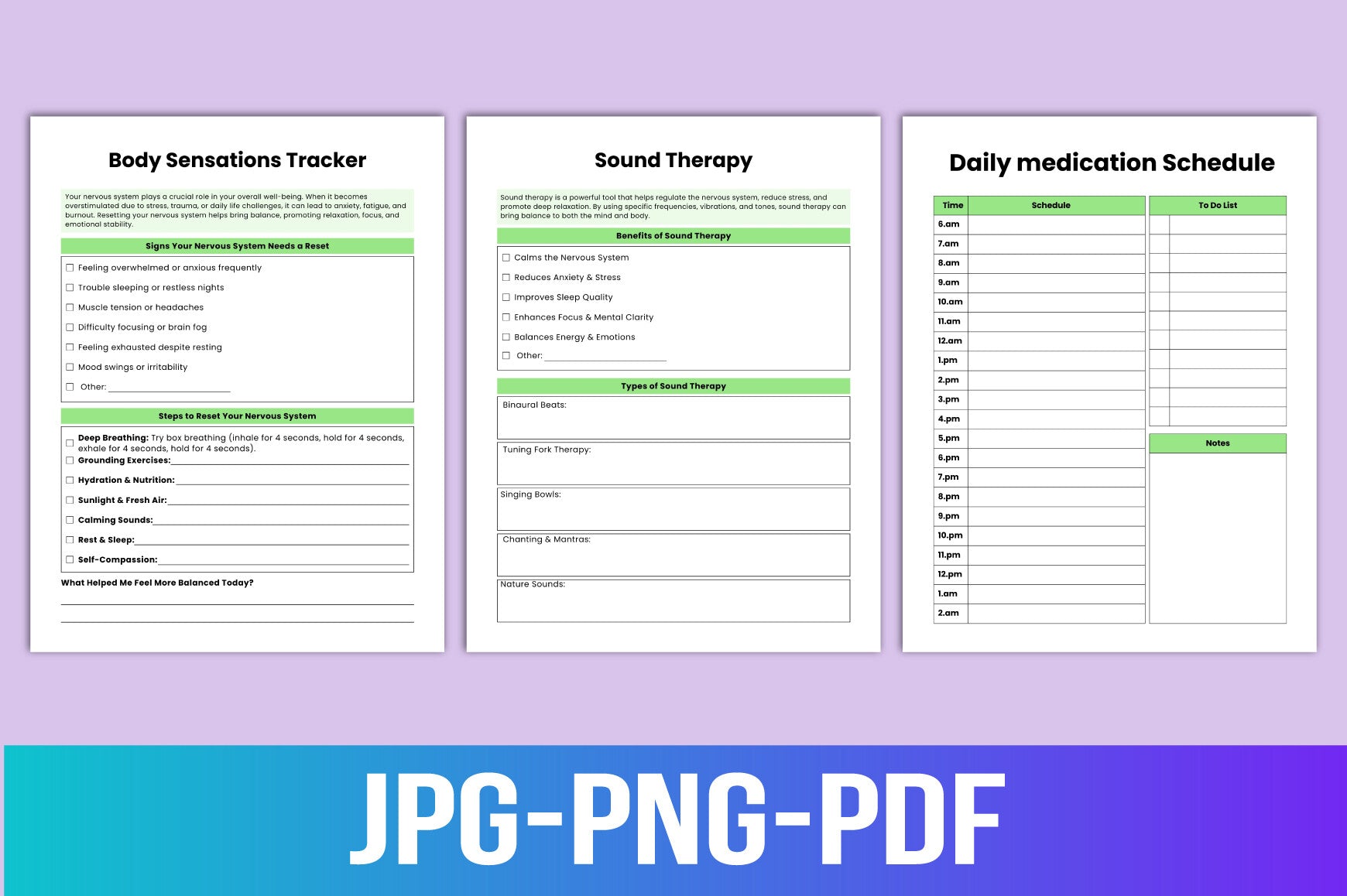 Nervous System Therapy Workbook