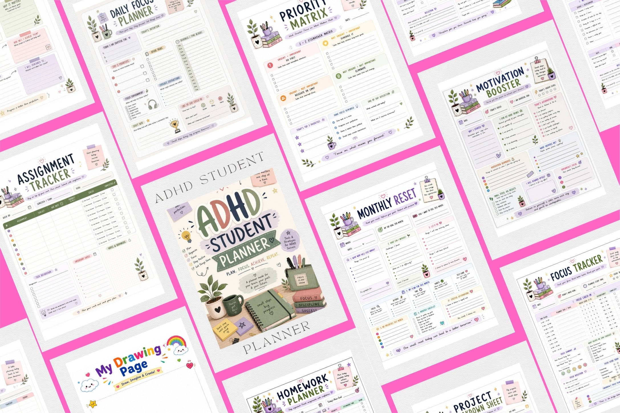 Adhd Student Planner