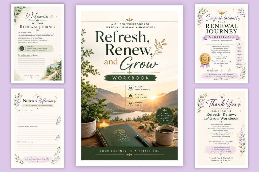 Refresh Renew And Grow Workbook